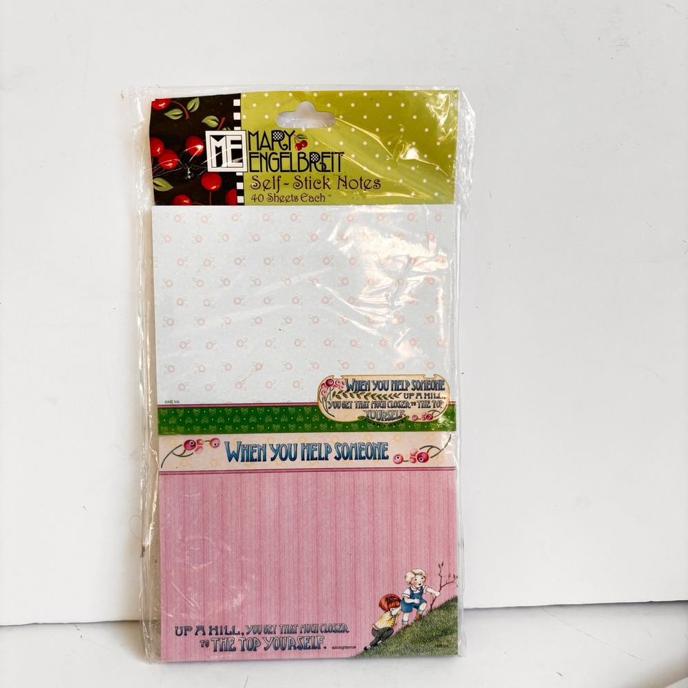 Mary Engelbreit Stationery Lot Note Cards Magnetic Notepad Sticky Notes Magnet - Picture 2 of 8